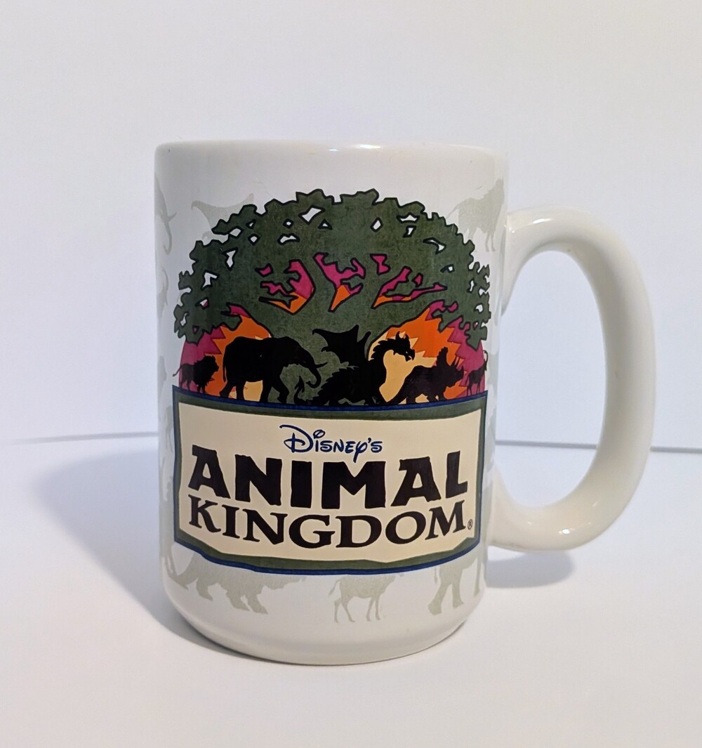Disney's Animal Kingdom Ceramic Coffee Mug Cup Vintage Made in USA Authentic